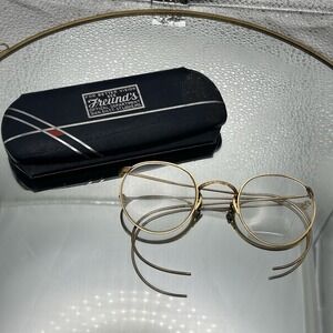 Antique Artcraft Glasses Frames 1/10 12K Gold Filled GF Ful-Vue w‎ Case